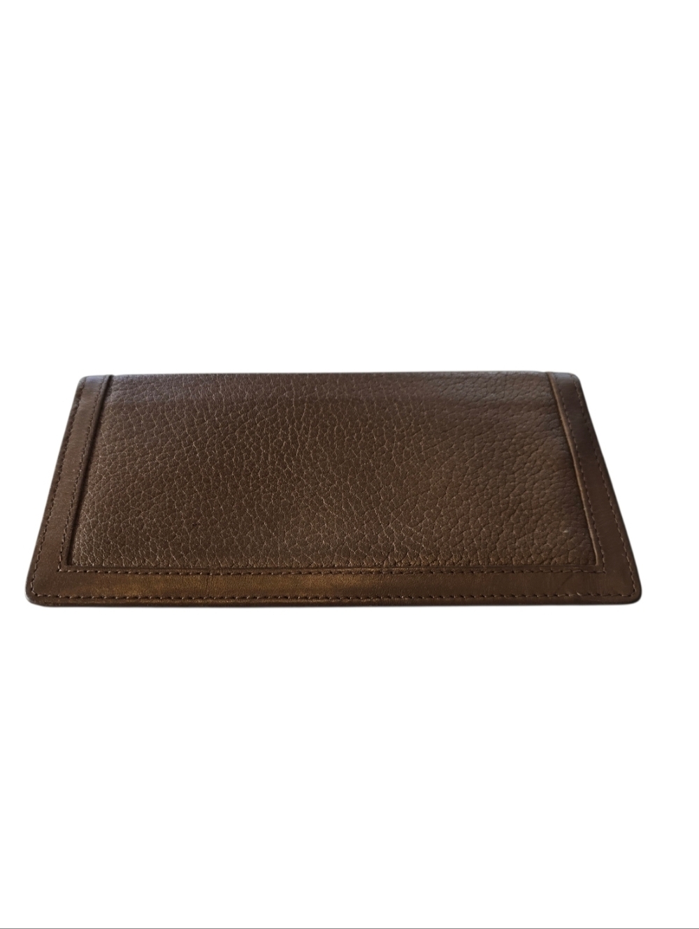 Dooney & Bourke Brown Pebbled Leather Bifold Unisex Vintage Wallet